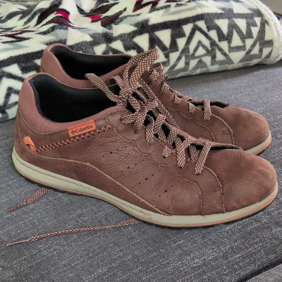 Columbia Men's Brown Leather shoes - Picture 1 of 4